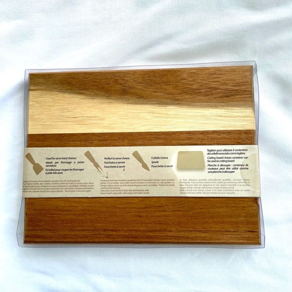 Brandani Kitchen New Brandani Italy Cheese Knife Set Wcutting Board Acacia Collection Poshmark